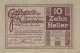 10 HELLER 1920 Stadt HAIDERSHOFEN Niedrigeren Österreich Notgeld Papiergeld Banknote #PG869 - [11] Emissions Locales