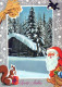 PAPÁ NOEL Feliz Año Navidad Vintage Tarjeta Postal CPSM #PAV685.ES - Santa Claus