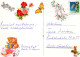 FLORES Vintage Tarjeta Postal CPSM #PAR607.ES - Flowers