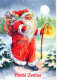 PAPÁ NOEL NAVIDAD Fiesta Vintage Tarjeta Postal CPSM #PAK831.ES - Santa Claus