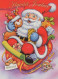 PAPÁ NOEL NAVIDAD Fiesta Vintage Tarjeta Postal CPSM #PAK764.ES - Santa Claus