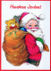 PAPÁ NOEL NAVIDAD Fiesta Vintage Tarjeta Postal CPSM #PAJ795.ES - Santa Claus