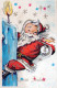 PAPÁ NOEL NAVIDAD Fiesta Vintage Tarjeta Postal CPSMPF #PAJ386.ES - Santa Claus