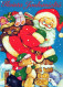 PAPÁ NOEL NAVIDAD Fiesta Vintage Tarjeta Postal CPSM #PAJ724.ES - Santa Claus
