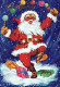 PAPÁ NOEL NAVIDAD Fiesta Vintage Tarjeta Postal CPSM #PAJ587.ES - Santa Claus