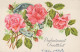 FLOWERS Vintage Postcard CPA #PKE609.GB - Blumen