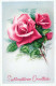 FLOWERS Vintage Postcard CPA #PKE548.GB - Blumen