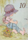 HAPPY BIRTHDAY 10 Year Old GIRL CHILDREN Vintage Postal CPSM #PBT978.GB - Birthday