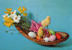 EASTER CHICKEN EGG Vintage Postcard CPSM #PBO910.GB - Easter