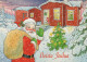 SANTA CLAUS Happy New Year Christmas Vintage Postcard CPSM #PBL095.GB - Santa Claus