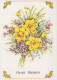 FLEURS Vintage Carte Postale CPSM #PAR066.FR - Flowers