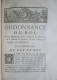 Delcampe - Ordonnance Et Arrêts. Année 1787. - 1701-1800