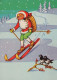 PÈRE NOËL NOËL Fêtes Voeux Vintage Carte Postale CPSM #PAK436.FR - Santa Claus