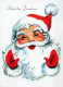 PÈRE NOËL NOËL Fêtes Voeux Vintage Carte Postale CPSM #PAJ796.FR - Santa Claus