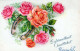 FLORES Vintage Tarjeta Postal CPA #PKE489.ES - Blumen