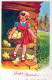 PASCUA NIÑOS HUEVO Vintage Tarjeta Postal CPA #PKE233.ES - Ostern