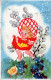 PASCUA NIÑOS HUEVO Vintage Tarjeta Postal CPA #PKE359.ES - Ostern