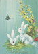 PASCUA CONEJO Vintage Tarjeta Postal CPSM #PBO536.ES - Easter