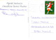 PAPÁ NOEL Feliz Año Navidad CIERVOS Vintage Tarjeta Postal CPSM #PBB176.ES - Santa Claus