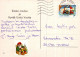 WEIHNACHTSMANN SANTA CLAUS TIERE WEIHNACHTSFERIEN Vintage Postkarte CPSM #PAK766.DE - Santa Claus