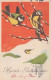 PÂQUES OISEAU Vintage Carte Postale CPA #PKE297.FR - Easter