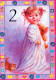 JOYEUX ANNIVERSAIRE 2 Ans FILLE ENFANTS Vintage Carte Postale CPSM Unposted #PBU101.FR - Verjaardag