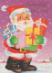 PÈRE NOËL Bonne Année Noël Vintage Carte Postale CPSM #PBL031.FR - Kerstman