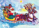 PÈRE NOËL Bonne Année Noël Vintage Carte Postale CPSM #PBL554.FR - Santa Claus