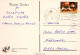 PÈRE NOËL Bonne Année Noël CERF Vintage Carte Postale CPSM #PBB177.FR - Kerstman