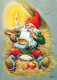 BABBO NATALE Natale Vintage Cartolina CPSM #PAK981.IT - Kerstman