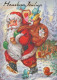 BABBO NATALE Natale Vintage Cartolina CPSM #PAJ523.IT - Santa Claus