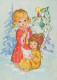 ANGELO Buon Anno Natale Vintage Cartolina CPSM #PAH631.IT - Engelen