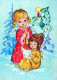 ANGELO Buon Anno Natale Vintage Cartolina CPSM #PAH631.IT - Angeli