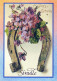 FLOWERS Vintage Ansichtskarte Postkarte CPSM #PBZ739.DE - Blumen