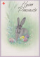 OSTERN KANINCHEN Vintage Ansichtskarte Postkarte CPSM #PBO474.DE - Pâques