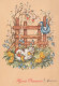 OSTERN HUHN EI Vintage Ansichtskarte Postkarte CPSM #PBO787.DE - Easter