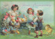 OSTERN KINDER EI Vintage Ansichtskarte Postkarte CPSM #PBO346.DE - Easter