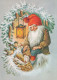 WEIHNACHTSMANN SANTA CLAUS Neujahr Weihnachten Vintage Ansichtskarte Postkarte CPSM #PBL298.DE - Kerstman