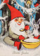 WEIHNACHTSMANN SANTA CLAUS Neujahr Weihnachten Vintage Ansichtskarte Postkarte CPSM #PBL172.DE - Kerstman