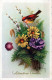 FIORI Vintage Cartolina CPSMPF #PKG096.IT - Fiori