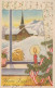 Buon Anno Natale CHIESA Vintage Cartolina CPSMPF #PKD103.IT - Anno Nuovo