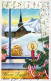 Buon Anno Natale CHIESA Vintage Cartolina CPSMPF #PKD103.IT - Neujahr