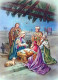 Vergine Maria Madonna Gesù Bambino Natale Religione Vintage Cartolina CPSM #PBP734.IT - Vierge Marie & Madones