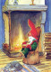 Buon Anno Natale GNOME Vintage Cartolina CPSM #PBL761.IT - New Year