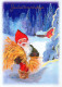 BABBO NATALE Buon Anno Natale Vintage Cartolina CPSM #PBL102.IT - Kerstman