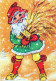 BABBO NATALE Buon Anno Natale Vintage Cartolina CPSM #PBL173.IT - Santa Claus