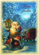 BABBO NATALE Buon Anno Natale Vintage Cartolina CPSM #PBL423.IT - Kerstman