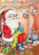 BABBO NATALE Buon Anno Natale Vintage Cartolina CPSM #PBL489.IT - Santa Claus
