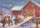Buon Anno Natale GNOME Vintage Cartolina CPSM #PBA665.IT - New Year