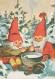 Buon Anno Natale GNOME Vintage Cartolina CPSM #PBB508.IT - New Year